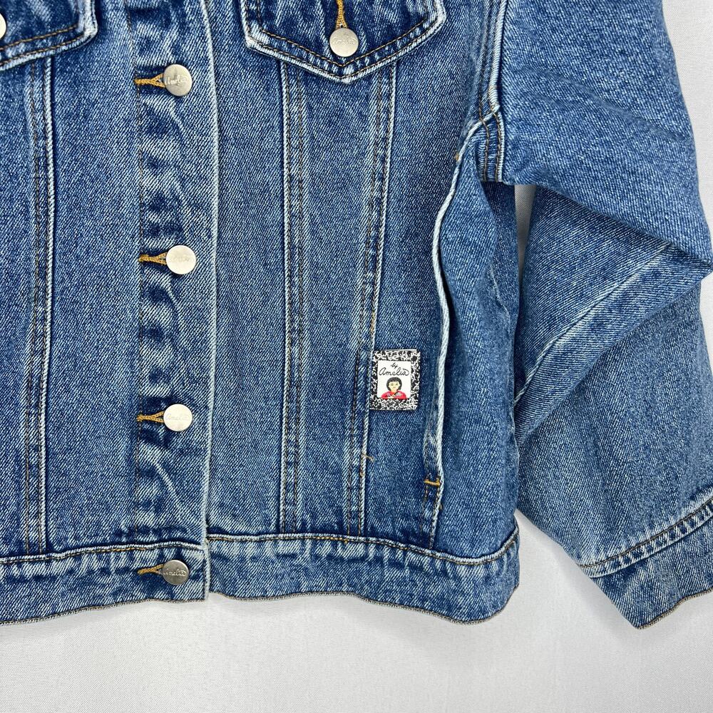 Vintage American Girl Denim Jean Jacket Amelia Girls Size Medium - Picture 2 of 13